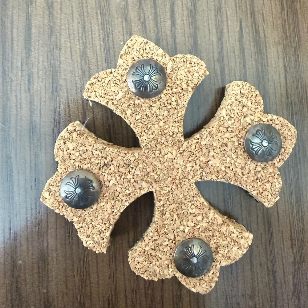 Chrome Hearts 2021 VIP Holiday Gift Cross Cork Pin Board / Drink Coaster